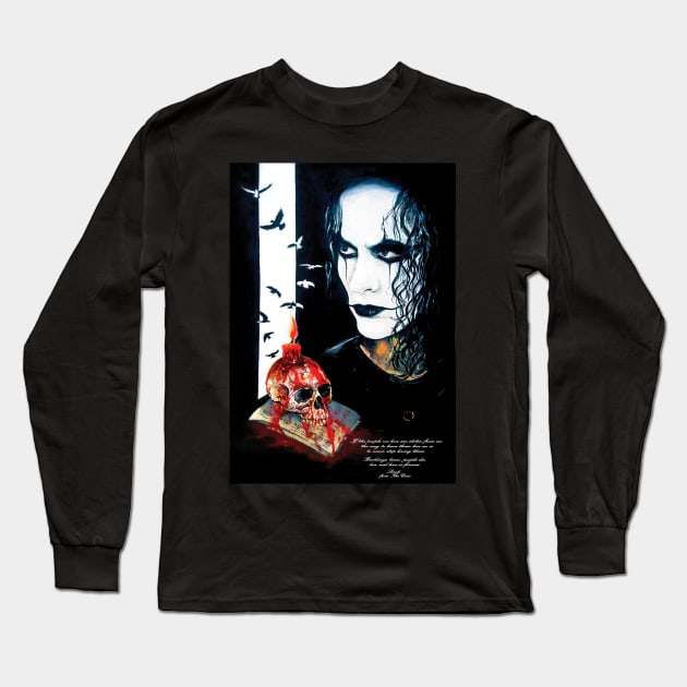 The Crow Long Sleeve T-Shirt by cenoskinz